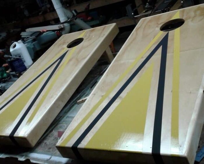 Scott builds a cornhole game Cornhole boards