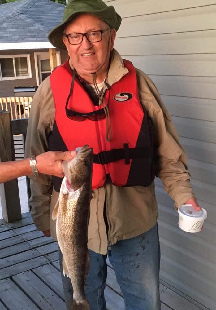 Beautiful Walleye caught by Don Walleye fishing Lake Nipissing