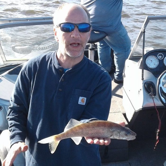 Great evening fishing on Lake Nipissing Walleye fishing Lake Nipissing