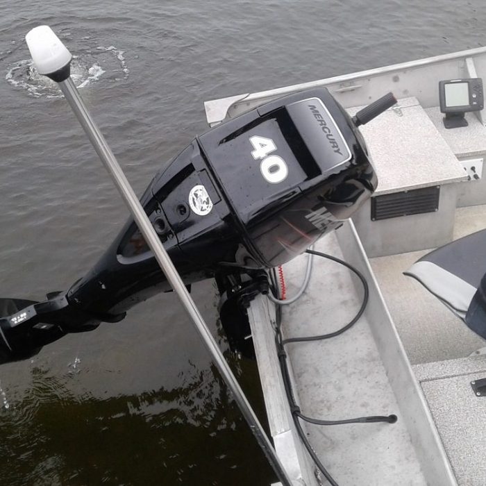 Constantly Upgrading – New 40 HP Mercury motors New Mercury 40 HP motors