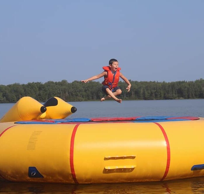Fun Family Vacation Water trampoline fun