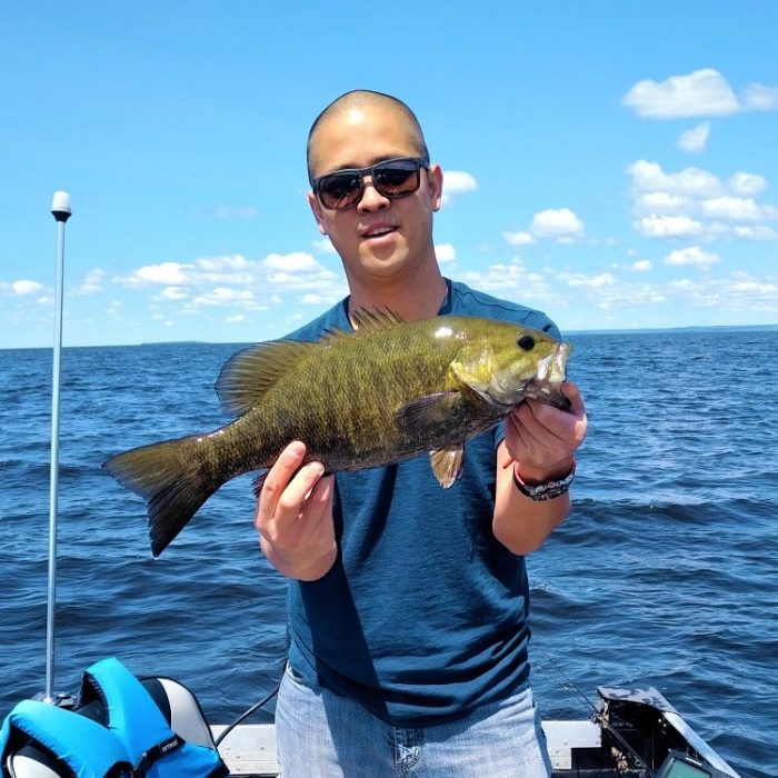 Not half an hour later! 44 cms Smallmouth Bass caught June 22, 2019