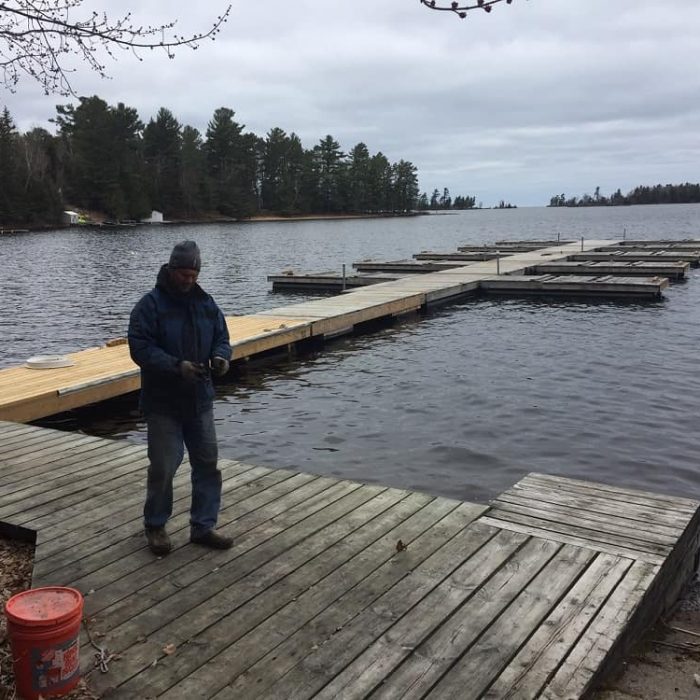 Putting out docks May 10, 2020